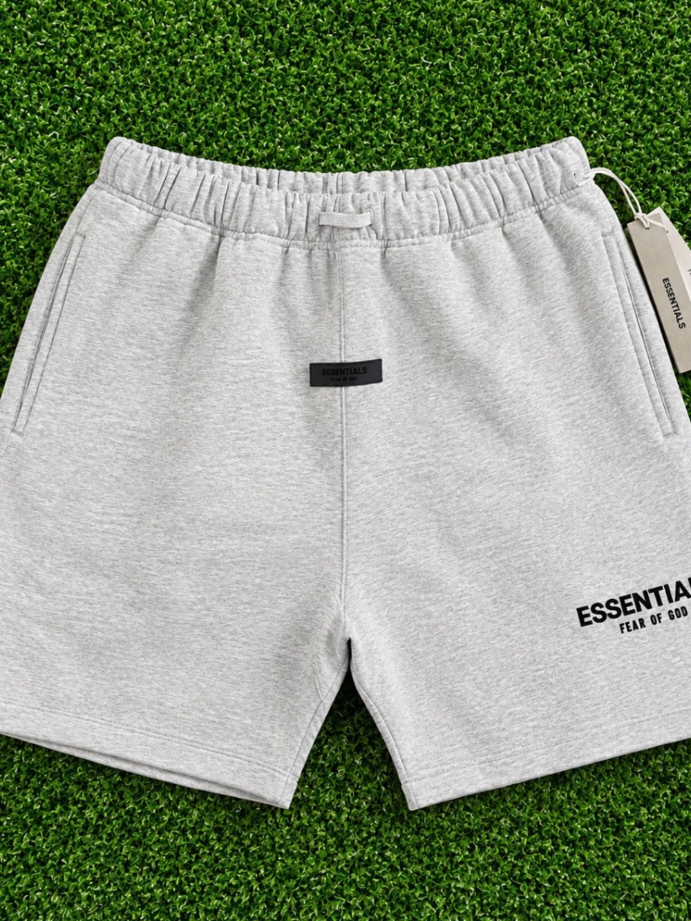 Essentials Light Gray Men's Athletic Sweat Shorts
